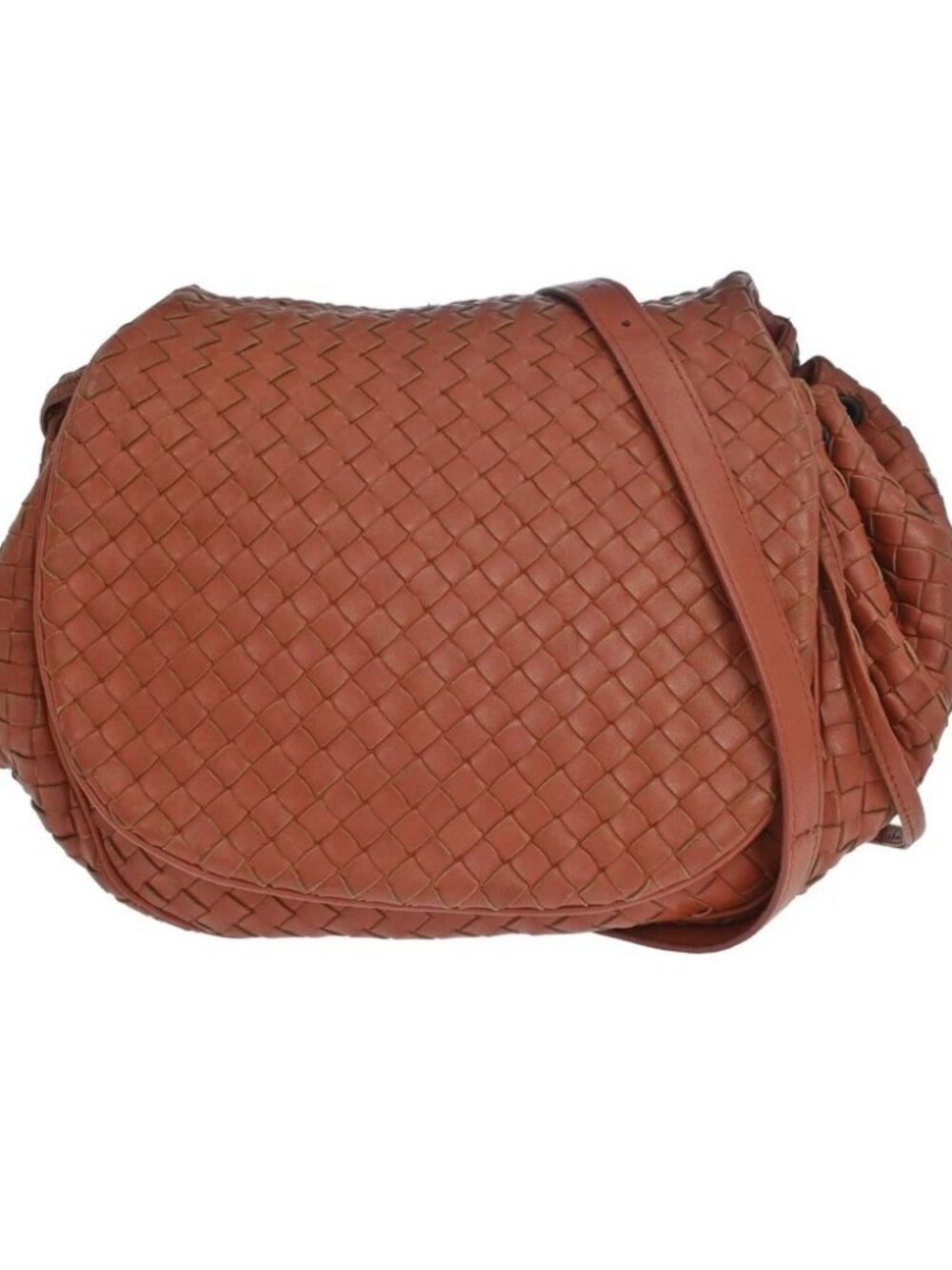 Bottega Veneta Red Intrecciato Shoulder Bag